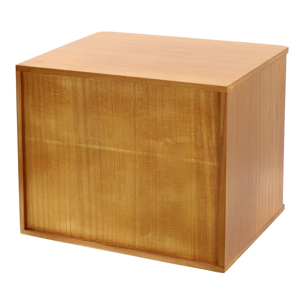 Modern Rectangle 3-Tier Desktop Storage Box Organizer with Lock Filing Cabinet