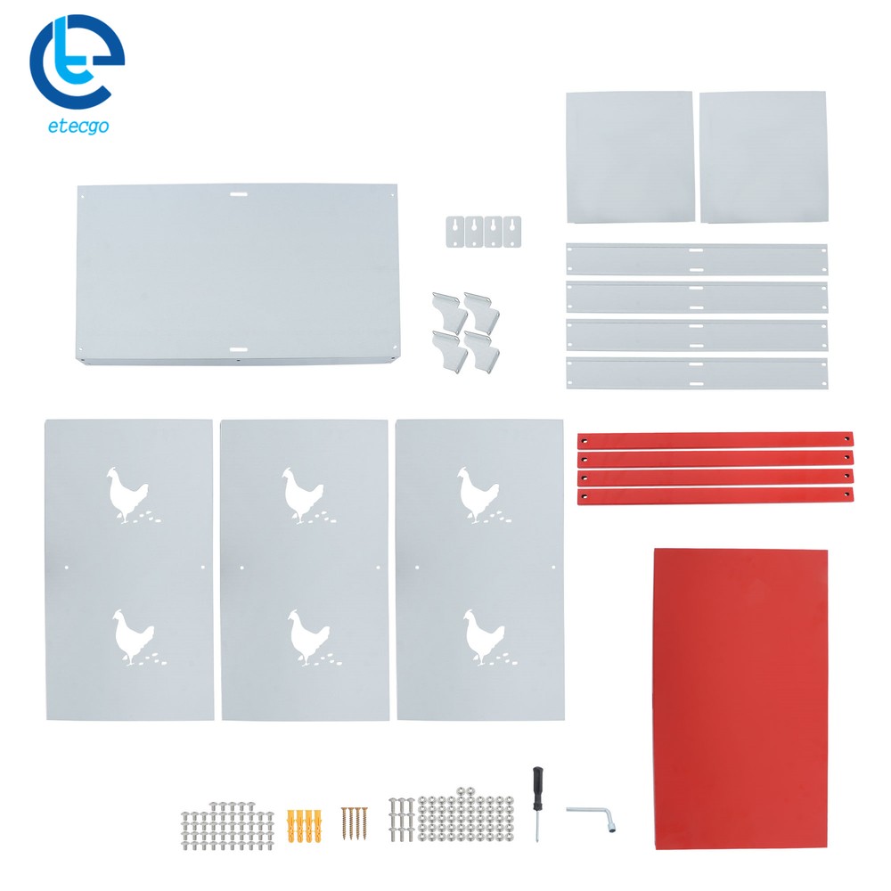 Chicken Nesting Boxes 4 Hole Metal Chicken Egg Laying Box Rollout Egg Collection