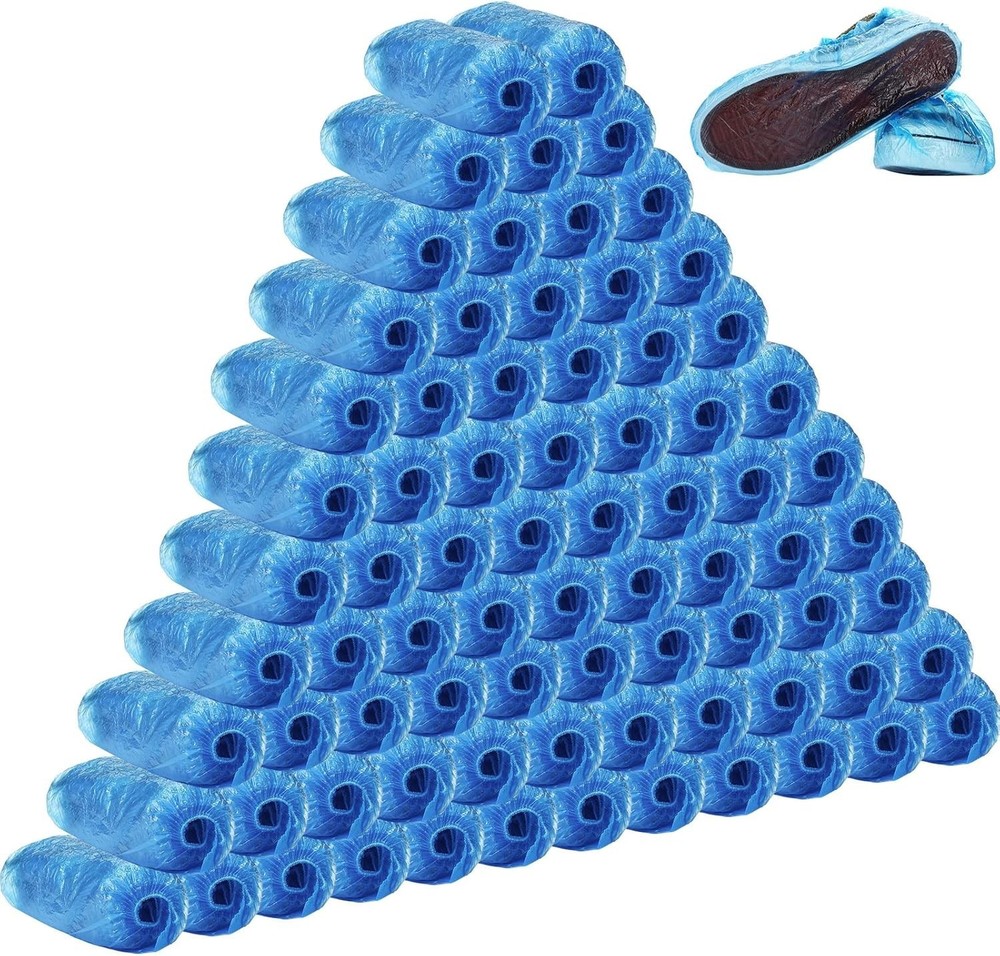 2000 PCS Disposable Shoe Covers Non Slip Booties Protectors Stretchable Thick