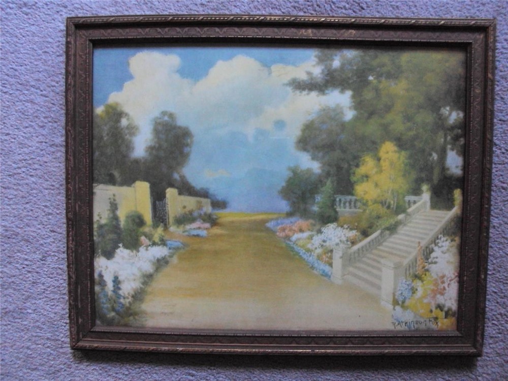 R ATKINSON FOX PRINT IN FABULOUS FRAME