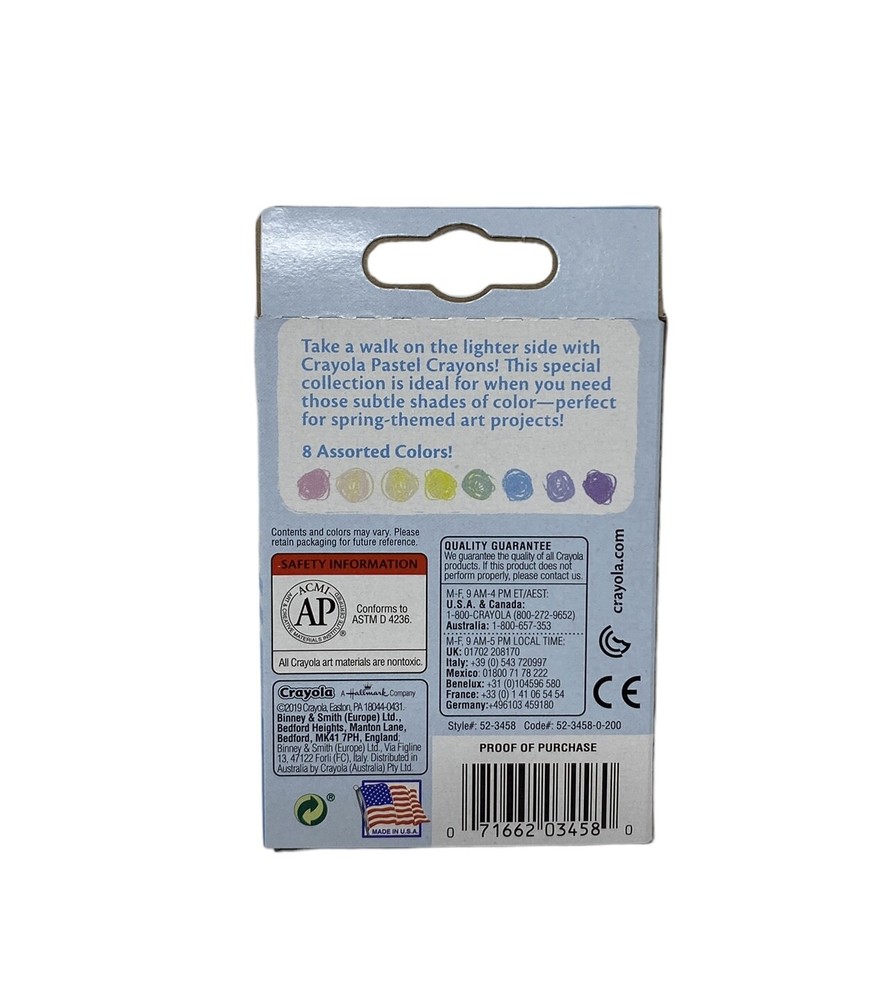Crayola Pastel Crayons: Gentle Colors for Enhanced Creative Expression