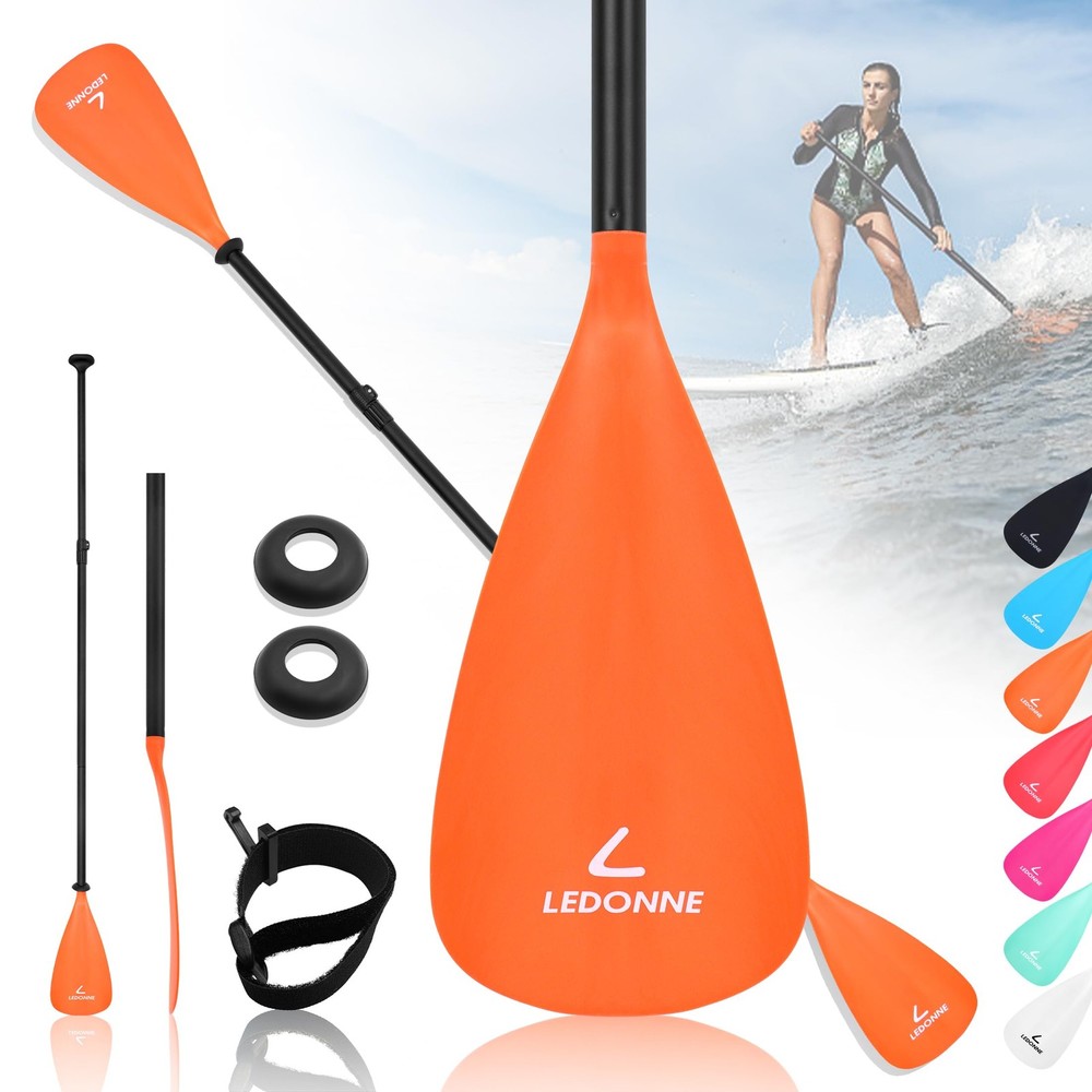 SUP Paddle 4-Piece Adjustable Stand Up Paddle Floating Lightweight Portable K...