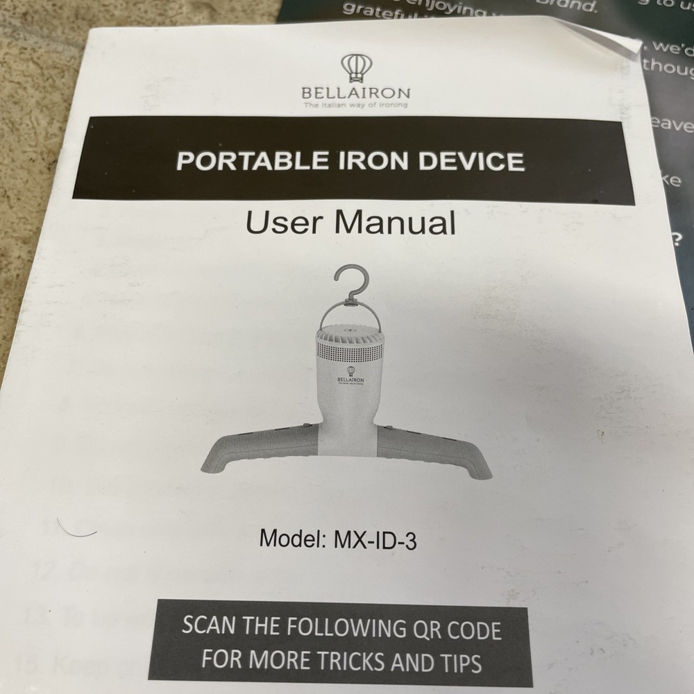 EUC - Bellairon Portable Iron