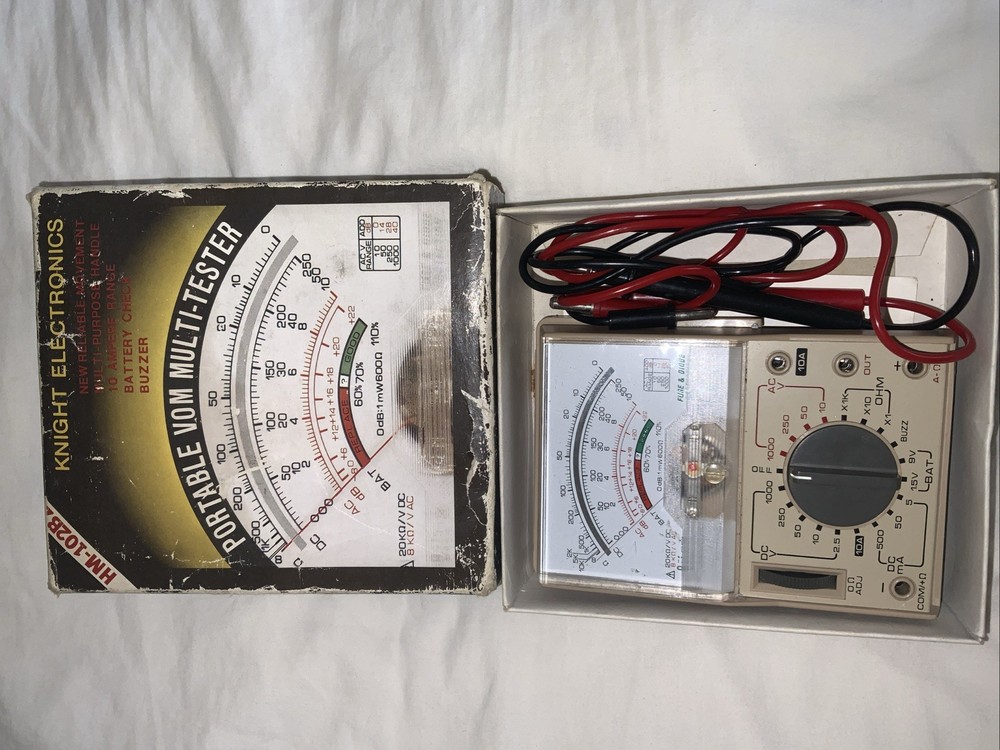 Vtg Knight Electronics Multi-tester Voltmeter HM-102BZ