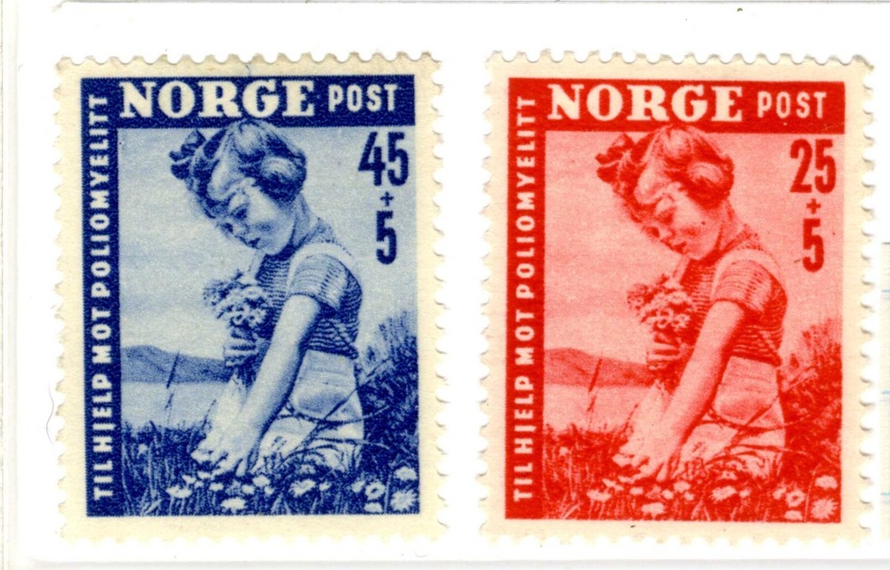 1950 Norway  Stamp SC# B48 B49 MLH OG