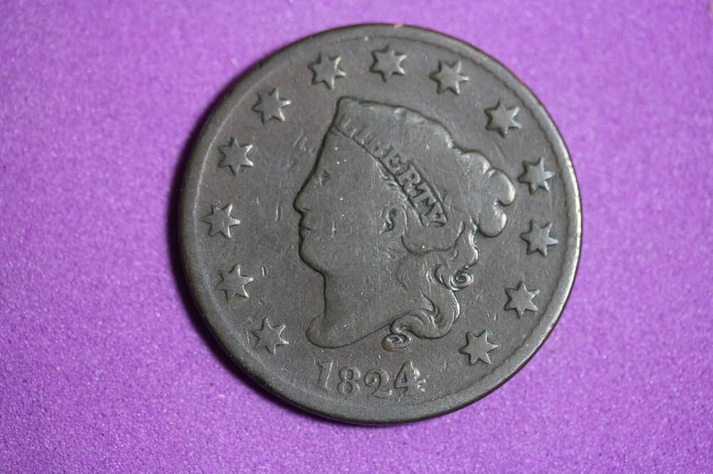 Estate Find 1824 - Coronet Head Large Cent!! #K1531