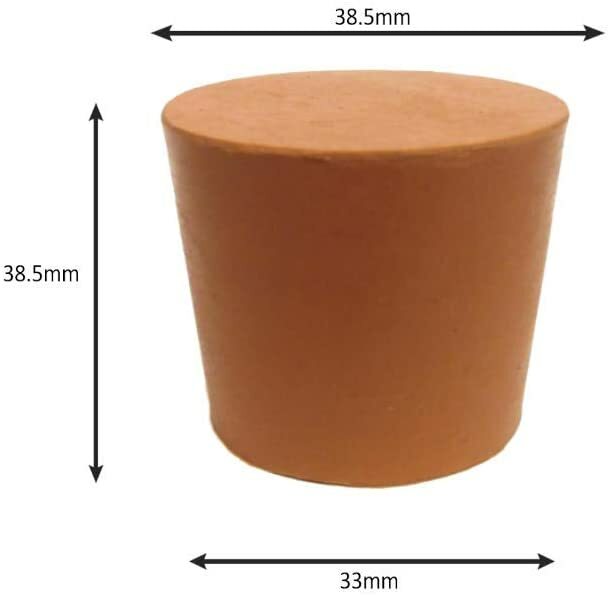 Red Rubber Stoppers Size 33 Pack of 4 Corks