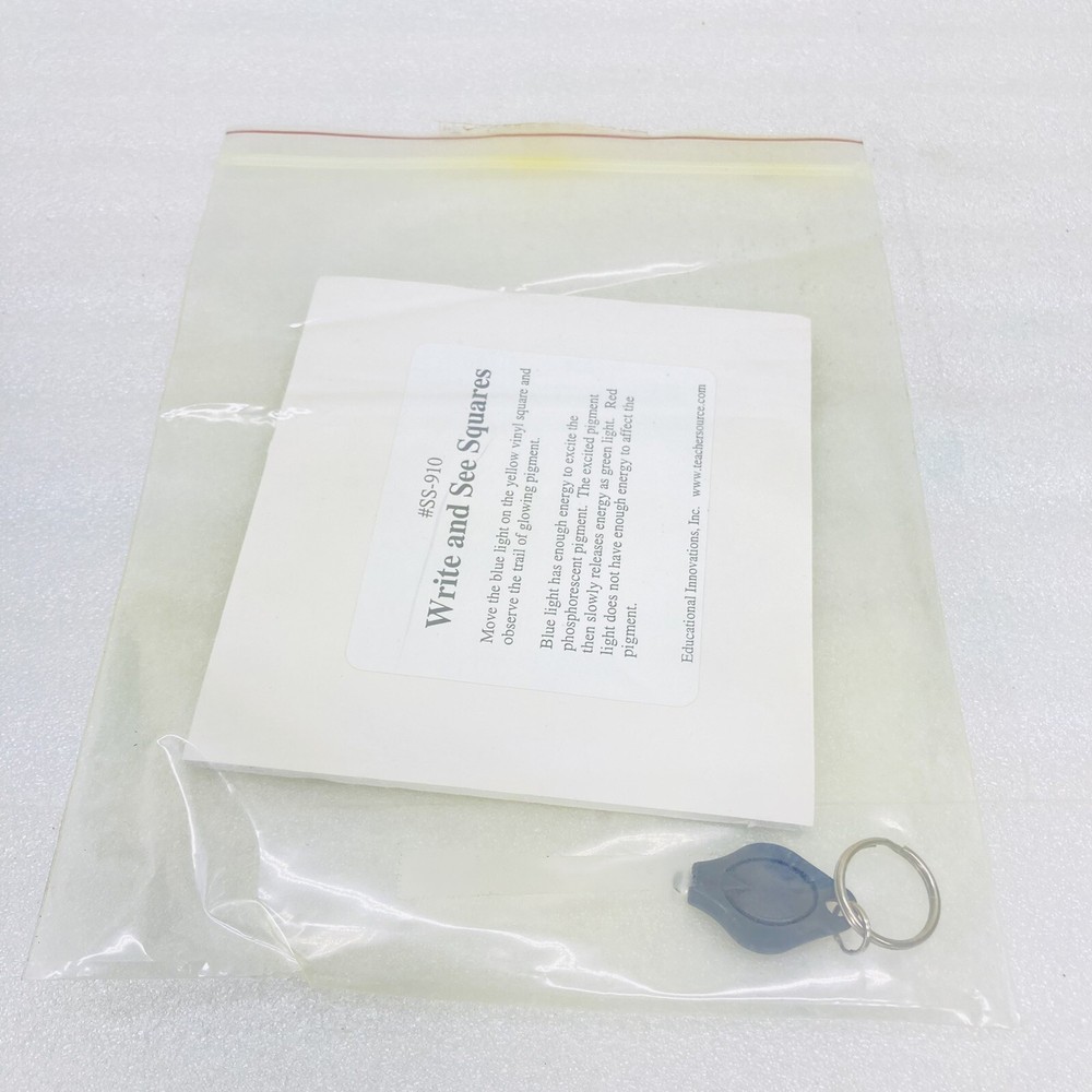 Educational Innovations Write & See Squares #SS-910 Fun Drawing Light Board •VG‼