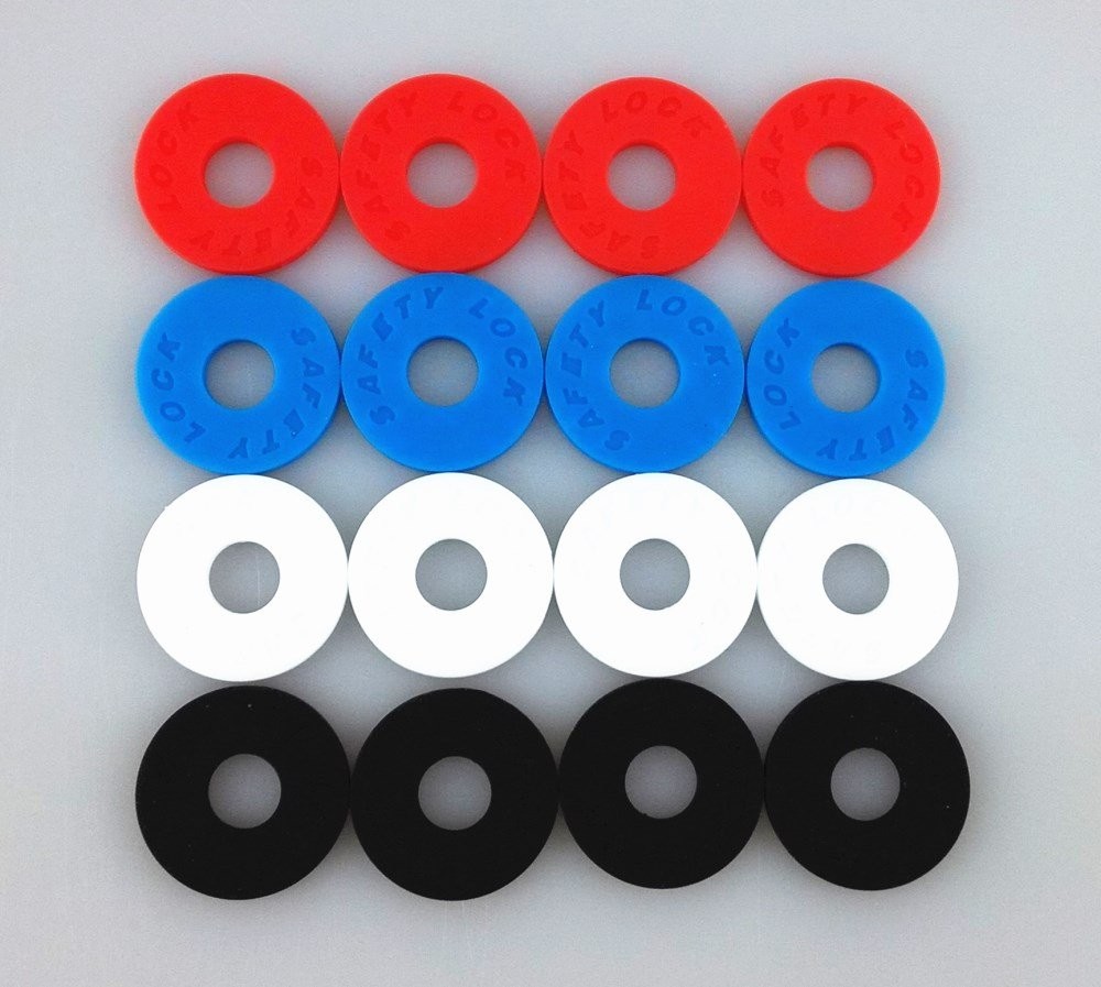 Honbay 16pcs Mix Color Rubber Protector Premium Strap Locks