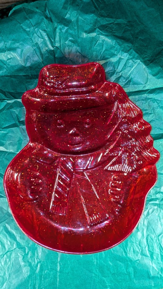Plastic Christmas Platters (Set Of 2)