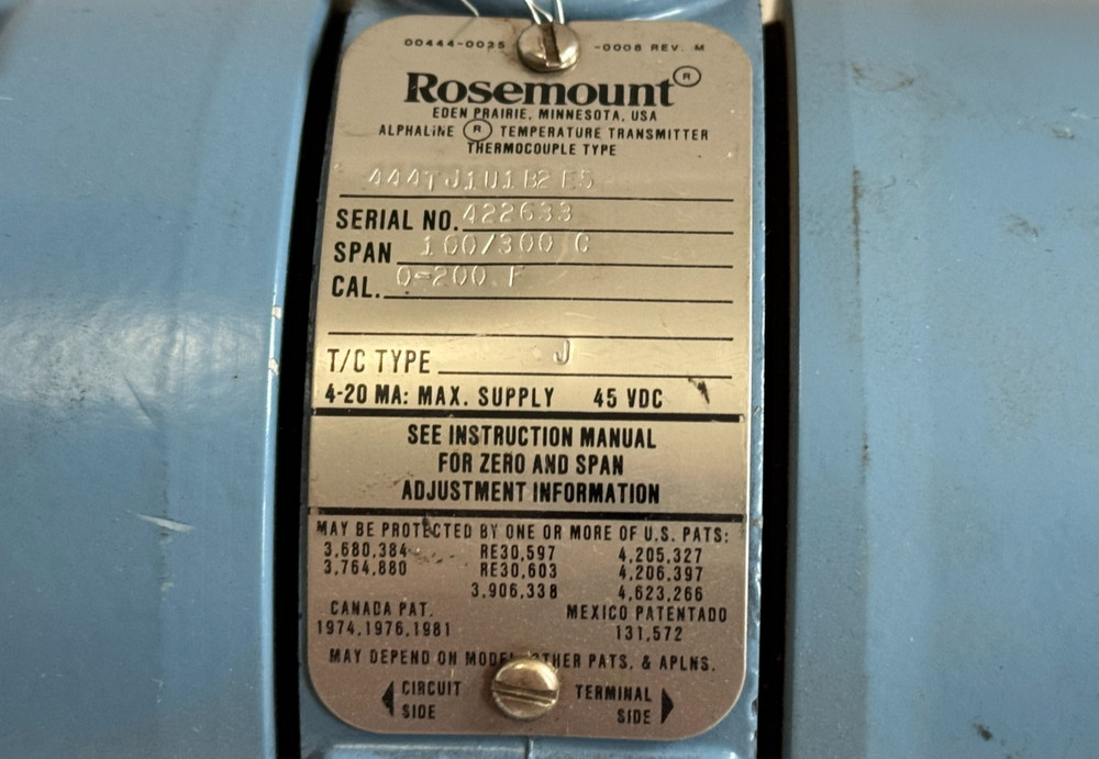 NEW Rosemount 444TJ1U1B2E5 Temperature Transmitter
