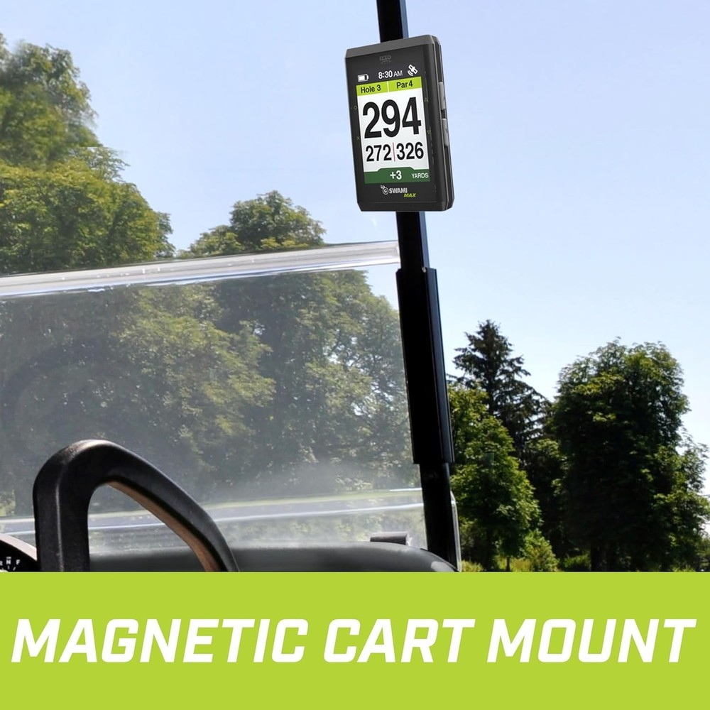 Izzo Golf Swami Max Handheld GPS Unit, Rangefinder with Oversized Large Screen