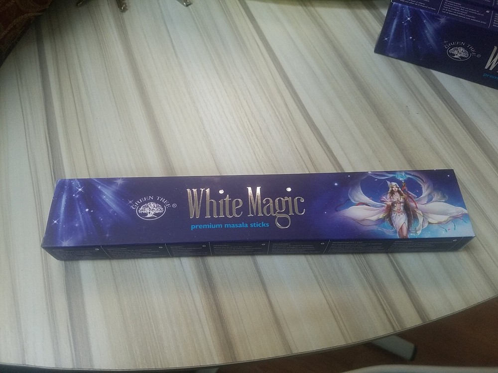 Green Tree White Magic Masala Incense Sticks (Single Pack, 12 Sticks)