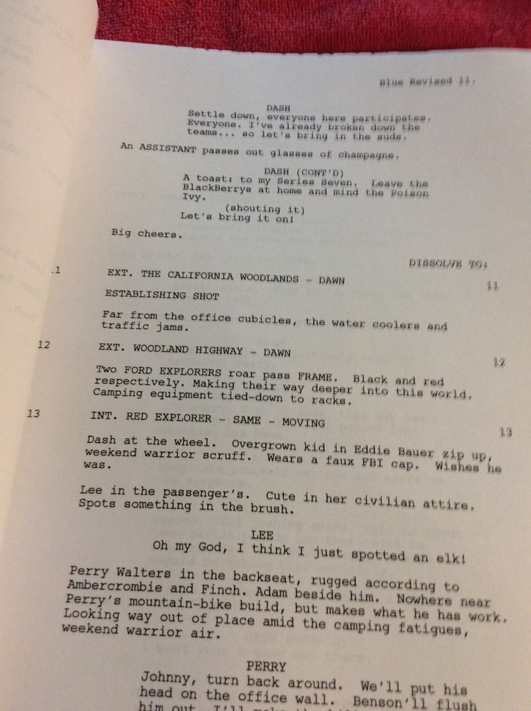 ORIGINAL SCRIPT BACKWOODS HAYLIE DUFF RYAN MERRIMAN DANNY NUCCI