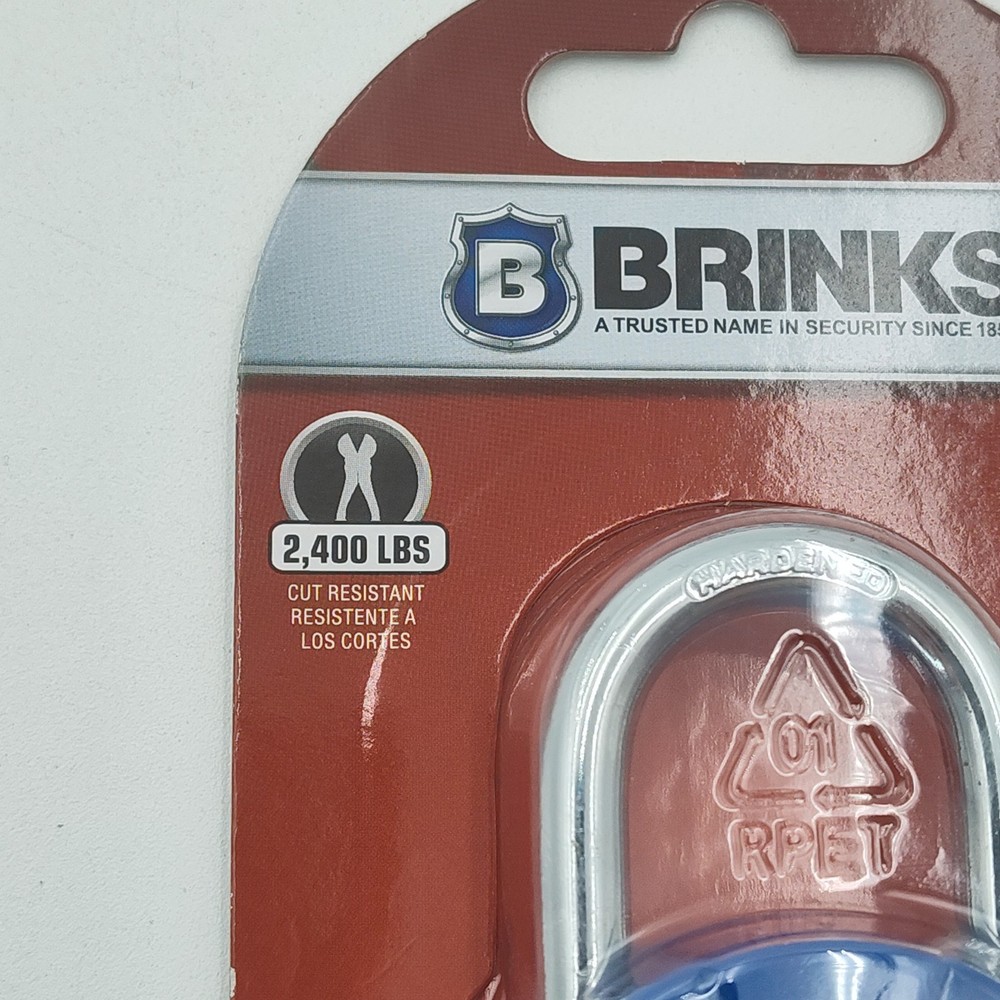 ✅🔒👀Brinks Padlock Lock Standard Security 3 Dial Combination 162-49005📸SEE📏📸