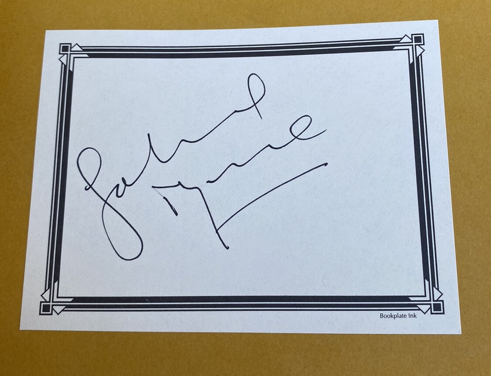 Gabriel Byrne Signed Book Walking With Ghosts
