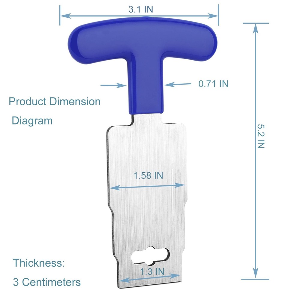 1PCS Pool Plug Removal Tool, Premium Eyeball Tools with blue