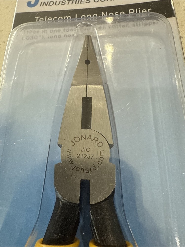 Telecom Long Nose Pliers Jonard Tools JIC-21257