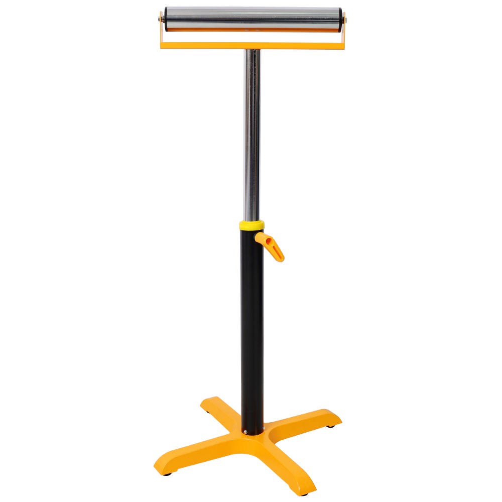 Heavy Duty Adjustable Single Roller Stand Steel Material Support Stand