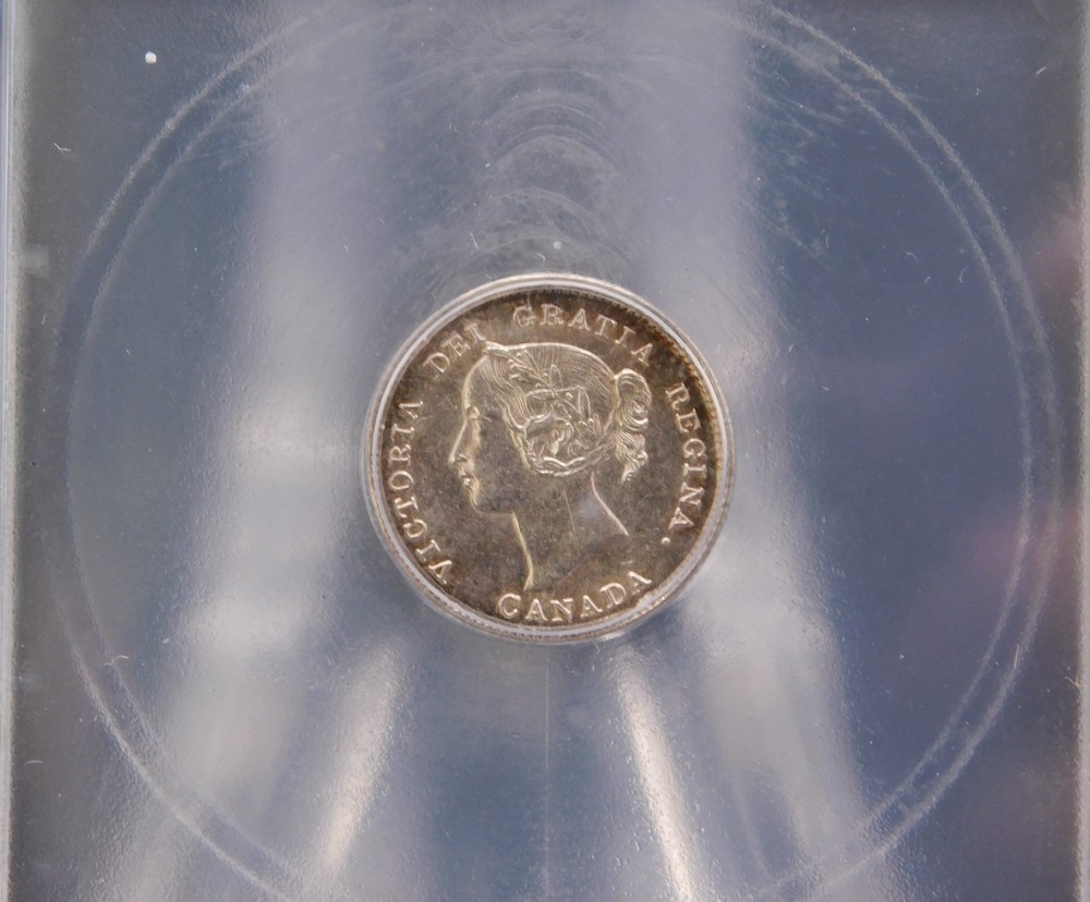 1896 CANADA FIVE CENT ICG MS60 DETAILS (BT1235)