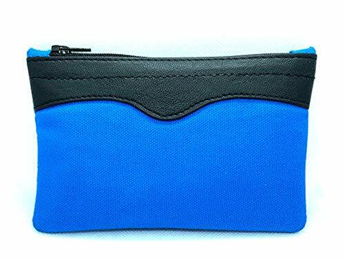 Blue Arango 6" Canvas Zipper Tobacco Pouch - 7708