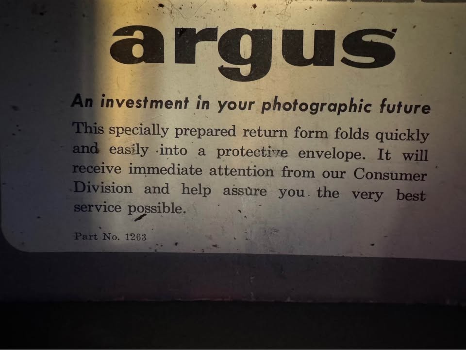 Vintage Argus 300 Automatic Slide Projector with Case