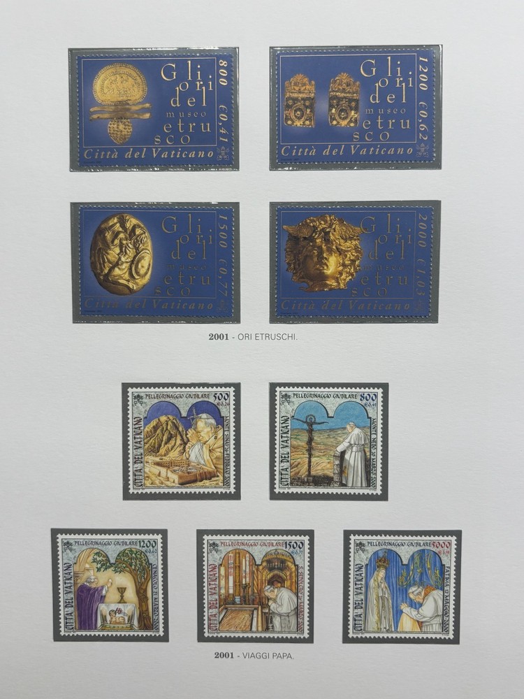 VATICAN 2001 - COMPLETE VINTAGE with sheets, mini sheets and booklets - MNH