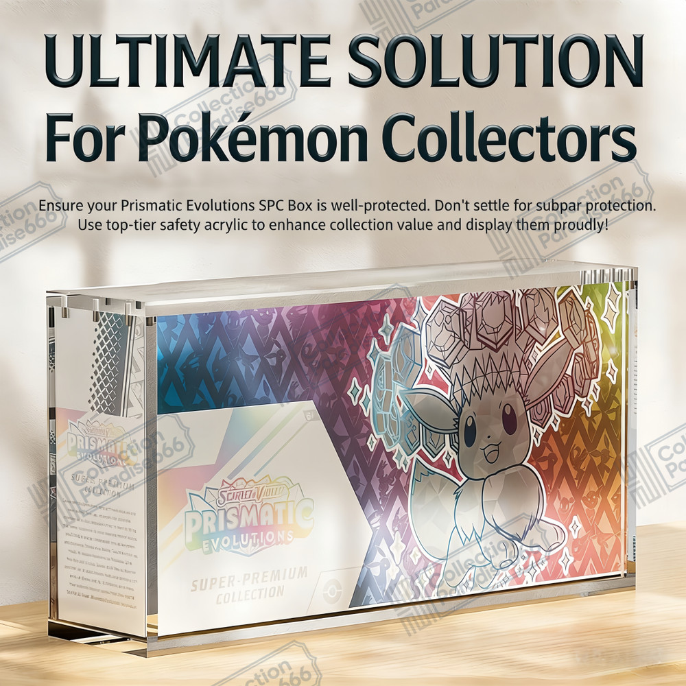 Premium Acrylic Display Case for Prismatic Evolutions Super Premium Collection