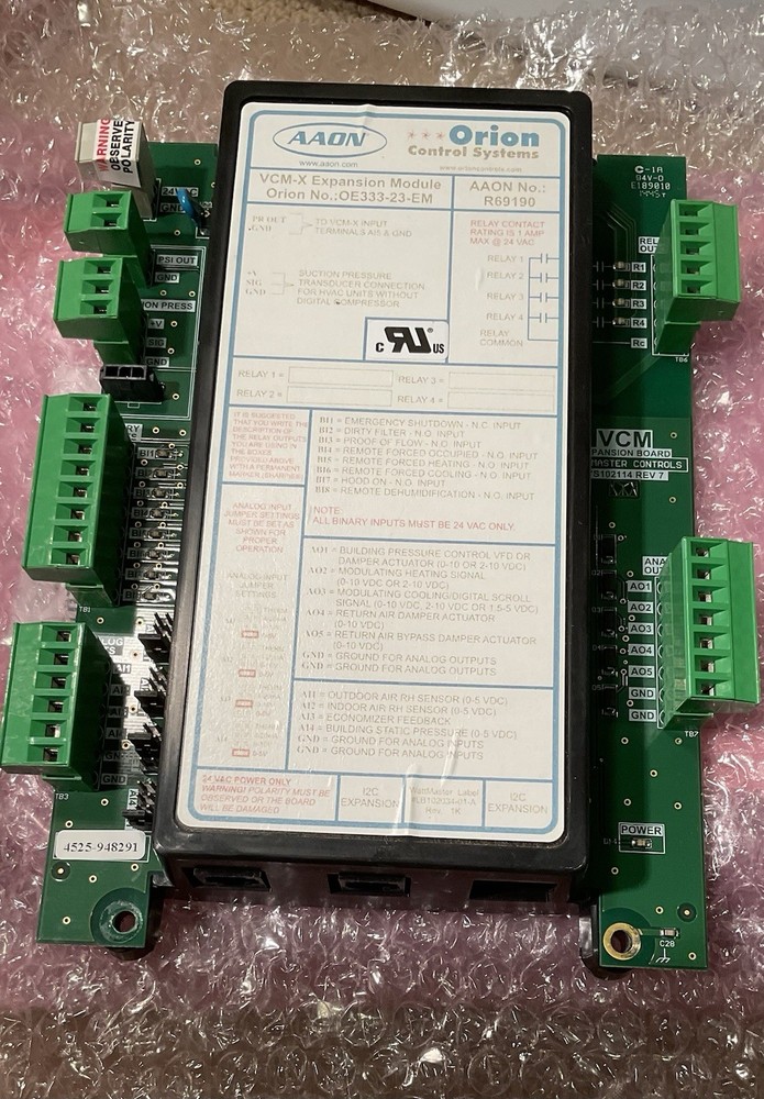 **GUARANTEED** AAON R69190 VCM-X Expansion Module OE333-23-EM Orion Control