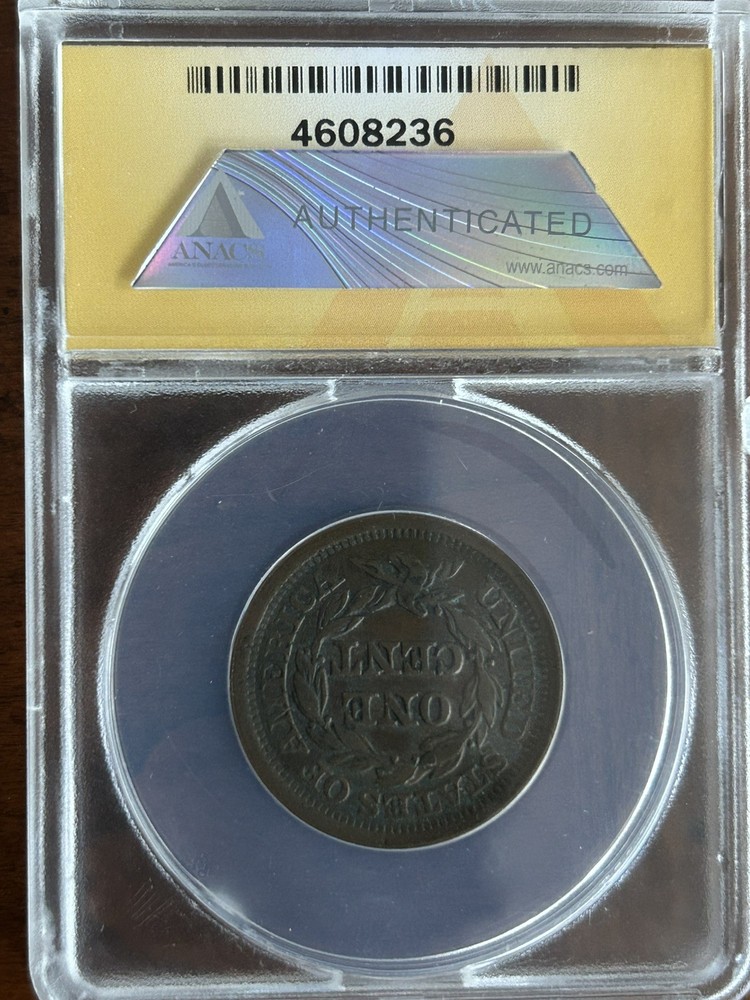 1851 Large Cent - ANACS VF30