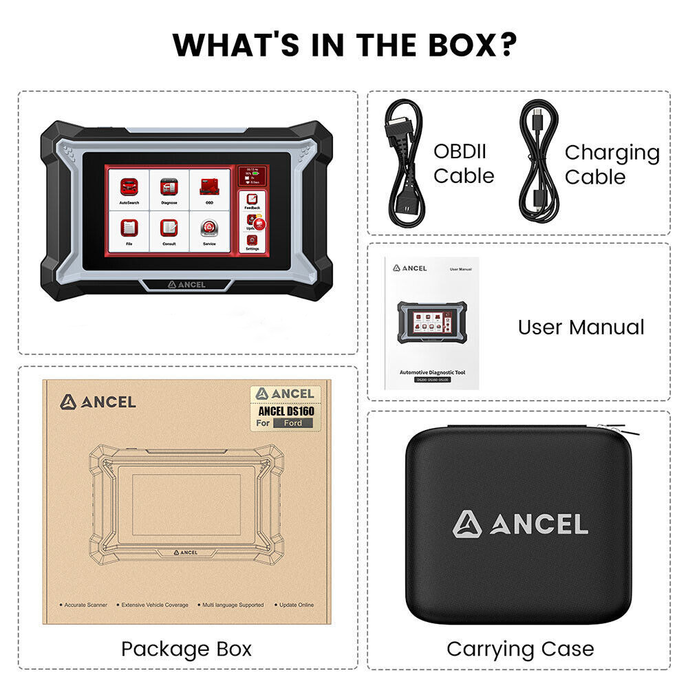 For Ford All System Bidirectional OBD2 Scanner Car Diagnostic Tool ECU Coding