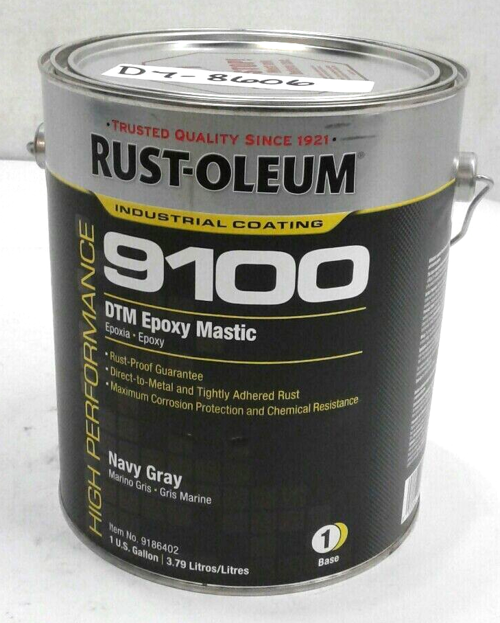 Rust-Oleum 9186402 High Performance DTM Epoxy Mastic #1 Base Navy Gray 1 Gallon