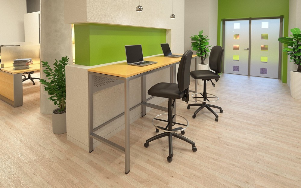 Boss Multi-Function LeatherPlus Drafting Stool MODEL # B1645