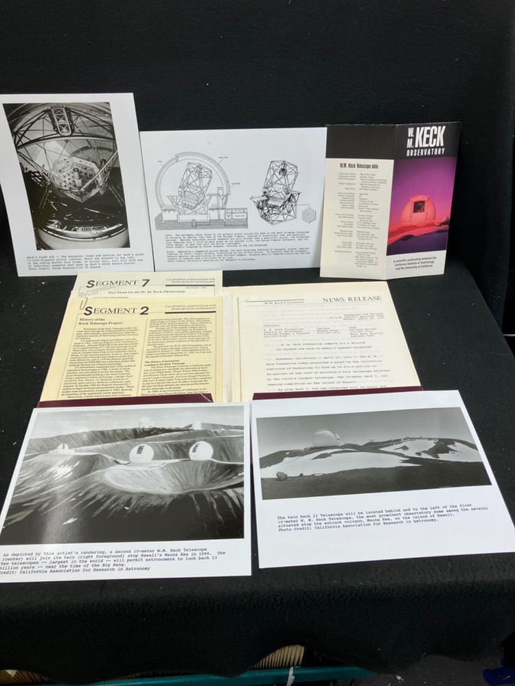 1991 W.M. KECK FOUNDATION & OBSERVATORY PRESS RELEASE KIT