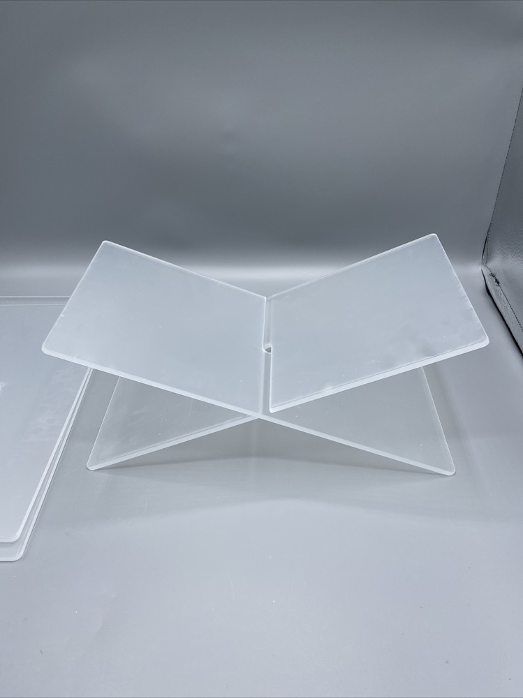 Clear Acrylic Book Holders 2 Pack NEW