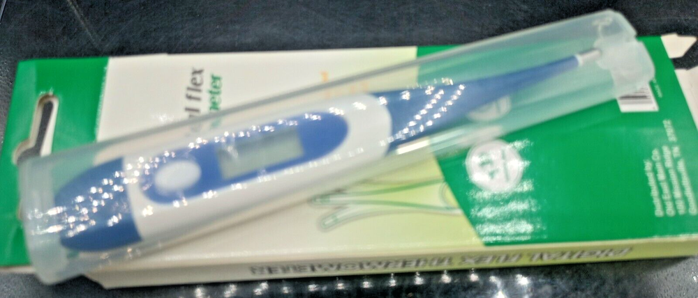 (1 Ct.) Digital Flex Thermometer - Accurate Fast Readings - Flexible Tip.