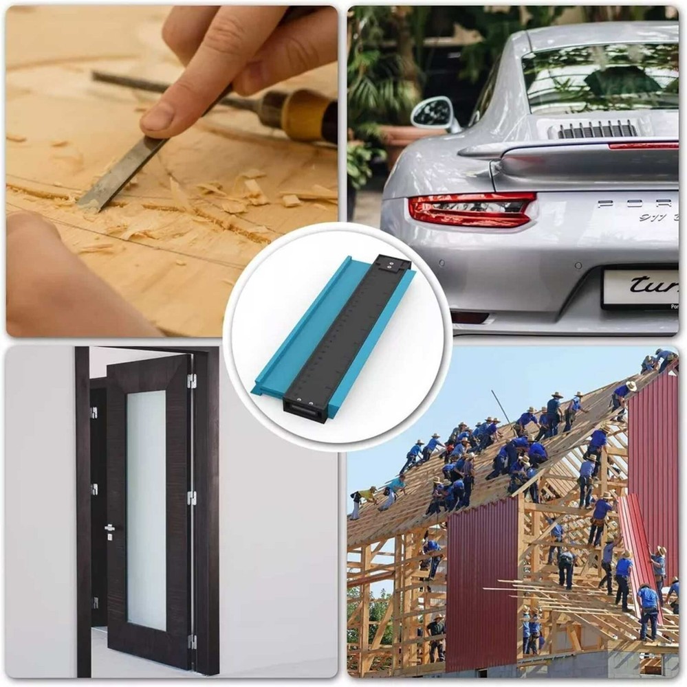 Contour 5" Gauge Profile Tool With Bubble Level- Locking Super Duplicator Tool