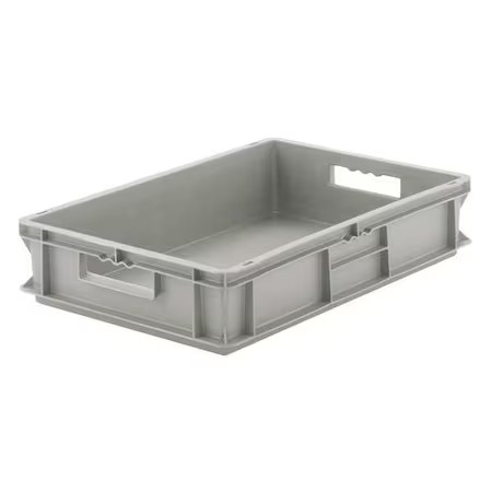 Ssi Schaefer Ef4220.Gy1 Solid & Stackable Straight Wall Storage Container, 5.3