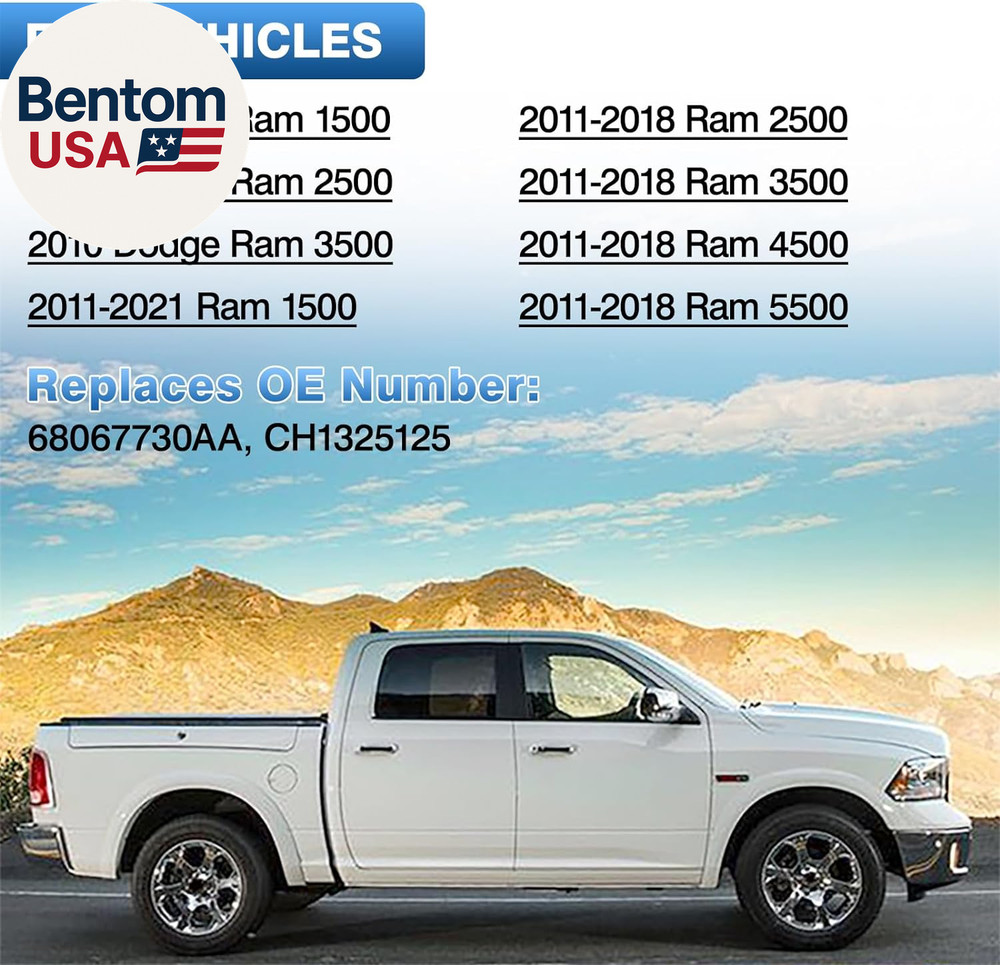 68067730AA Ram Passenger Right Side Lower Mirror Glass Replacement for 2010-2020