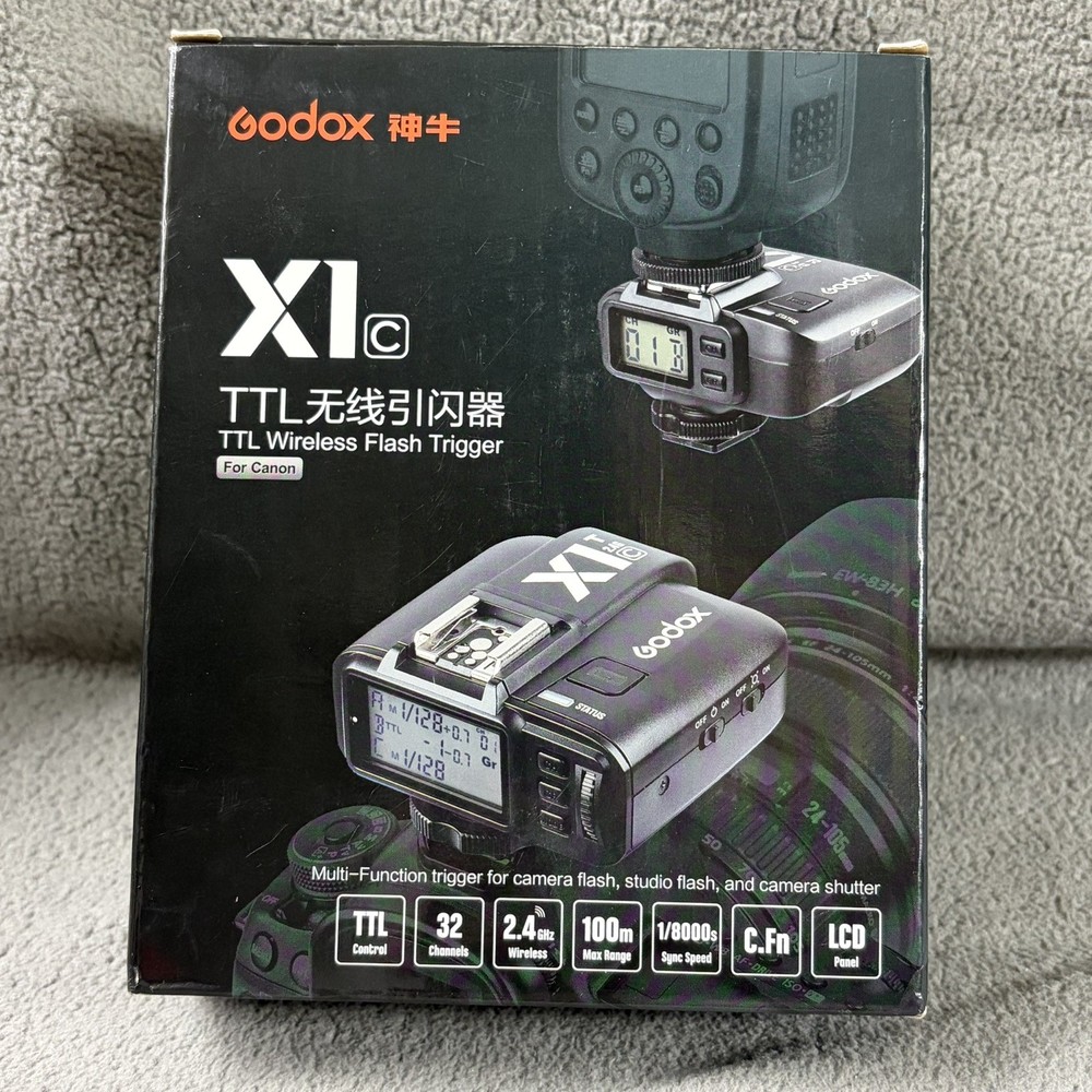 Godox X1-C TTL Wireless Flash Trigger Transmitter for Canon Flashpoint Receiver