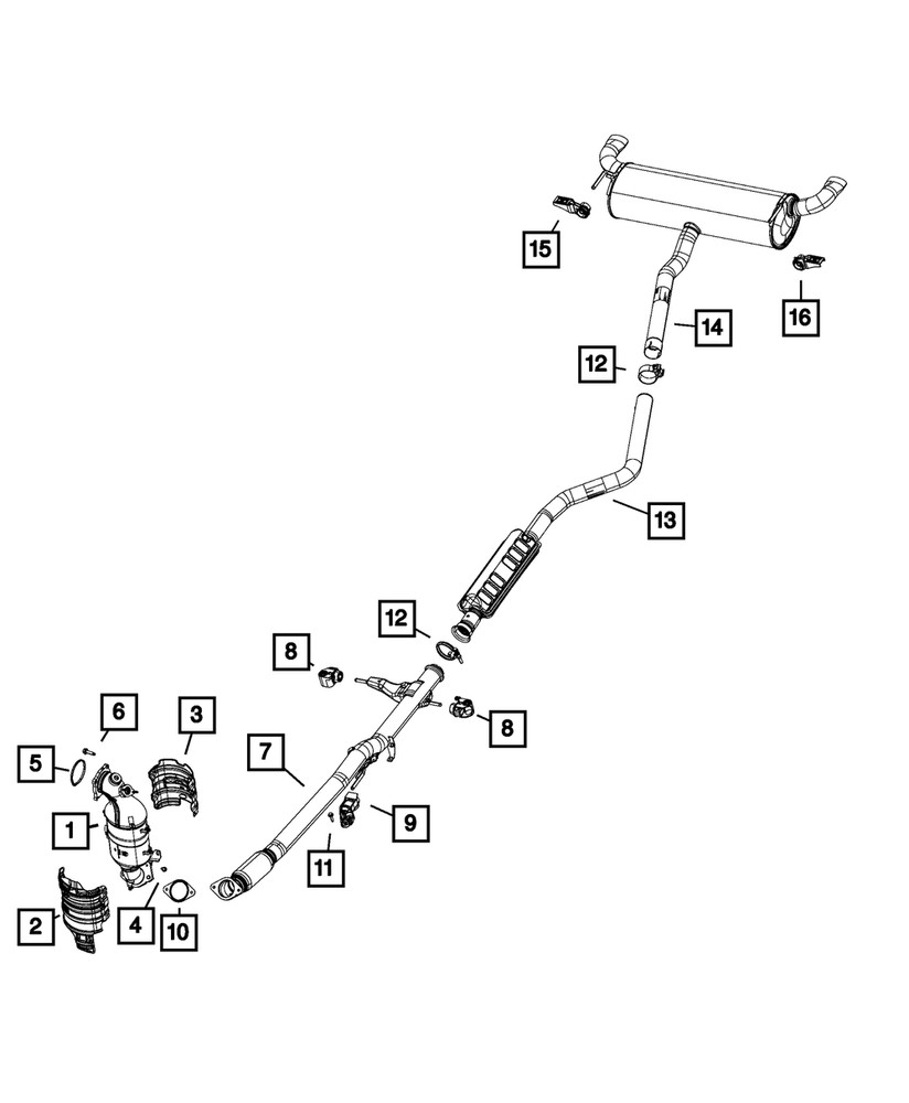 Genuine Mopar Exhaust Bracket 68260096AA