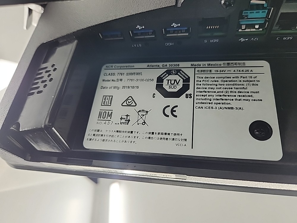 NCR 7761 POS Terminal Touchscreen Restaurant System Boots Oracle Simphony
