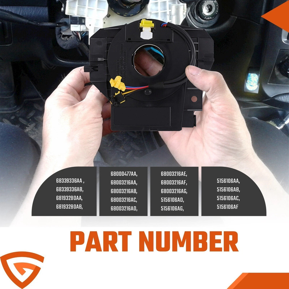 Clock Spring For Jeep Wrangler JK 2007-2018 With Angle Sensor Steering Wheel