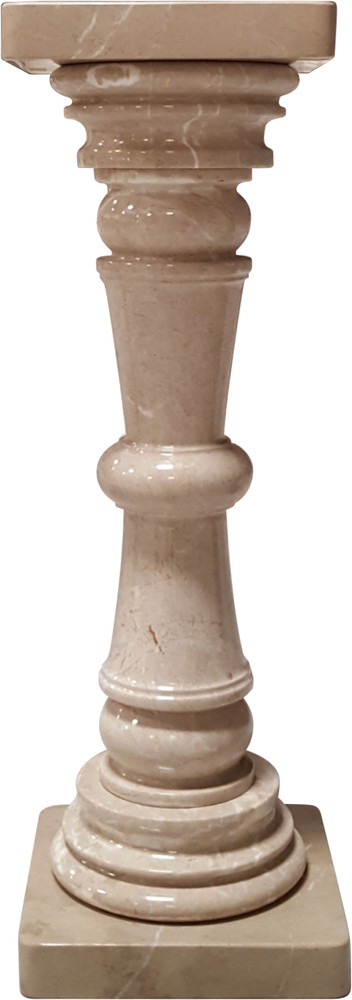 Solid Marble Pedestal Column Beige 36" Tall. Pickup Only.