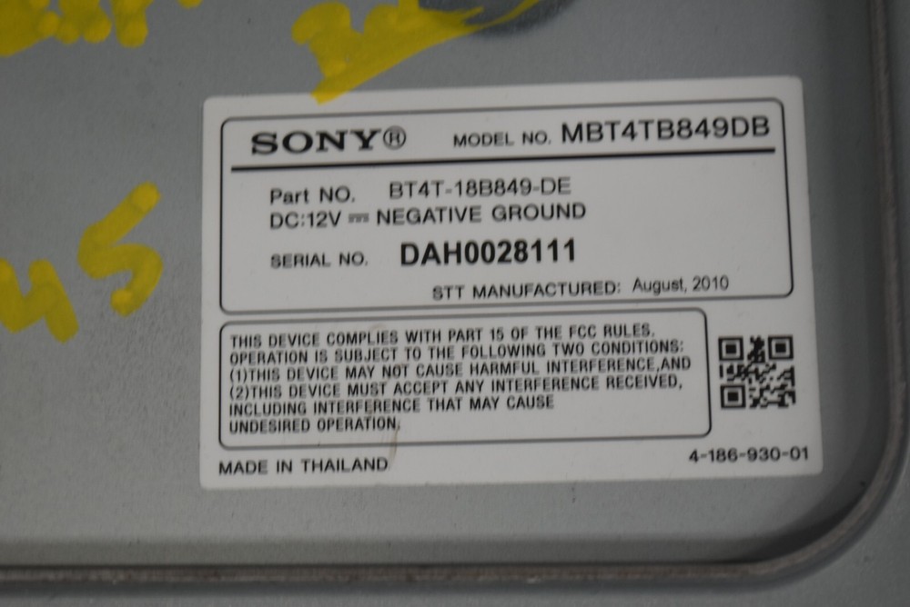 2011-2012 FORD EXPLORER AMP AMPLIFIER AUDIO OEM BT4T18B849DF