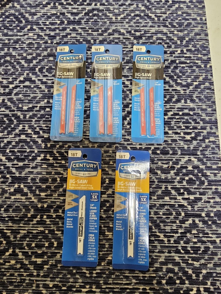 Century Drill & Tool Jig-Saw Blade Set 2B SEE DESCRIPTION