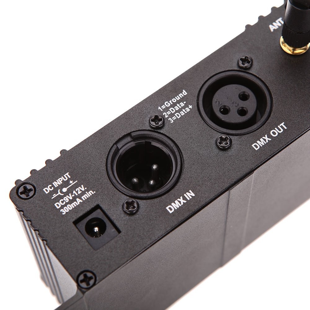 DMX512 Controller 2.4G Wireless Controller Transmitter Receiver LCD Display Powe