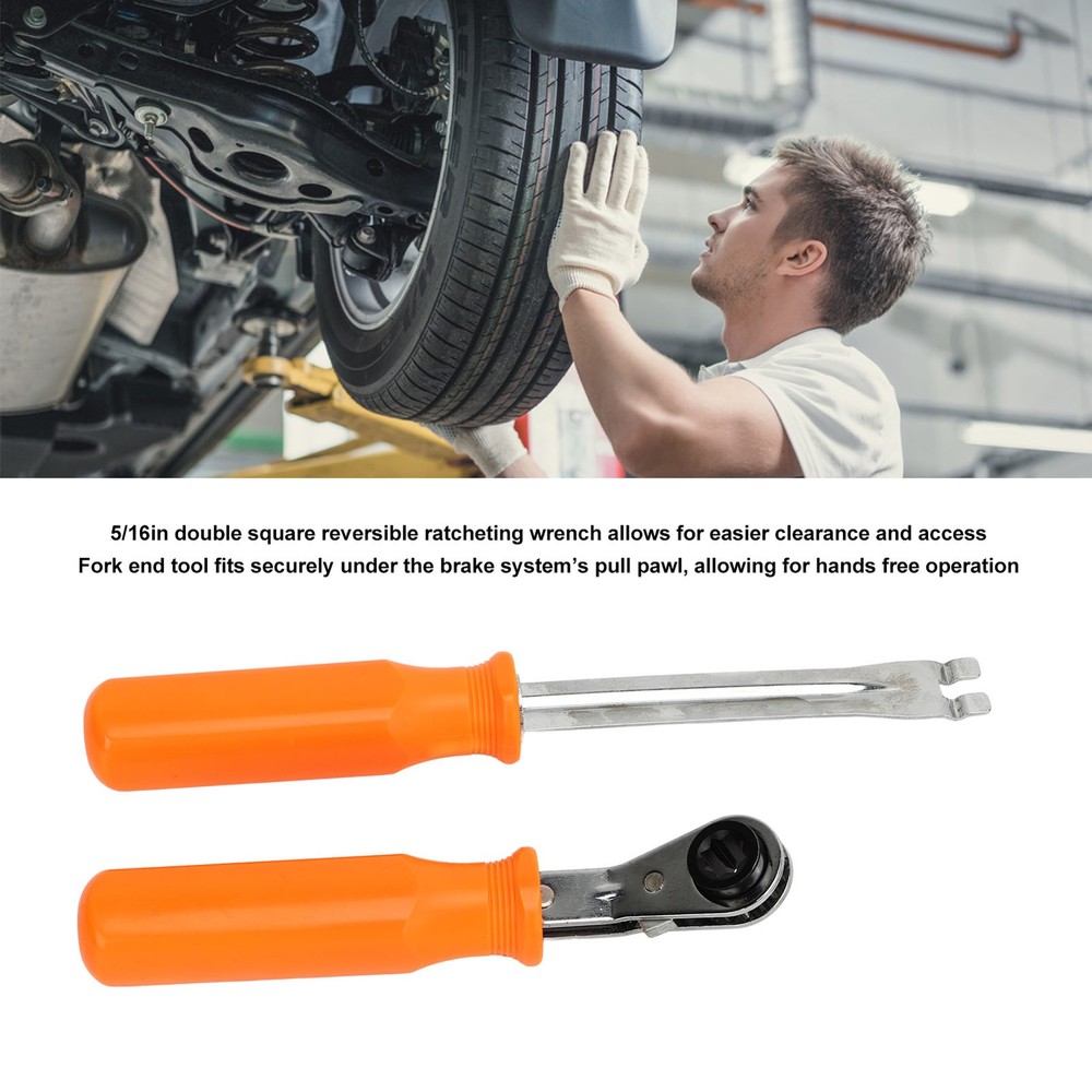 »2PCS Automatic Slack Adjuster Tool Set Fork End Release Tool Double Square