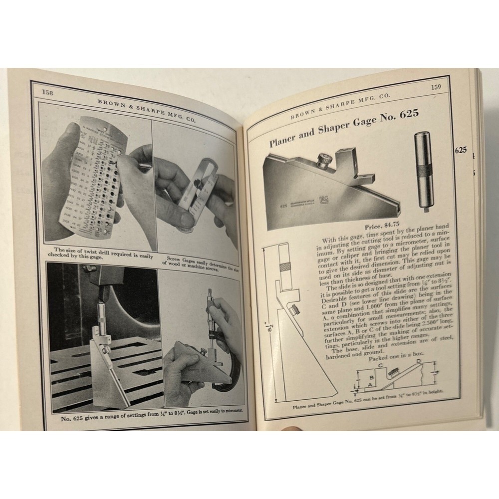 Brown & Sharpe 1938 Small Tools Catalog #33 Mechanic Tools Reference SC Vintage