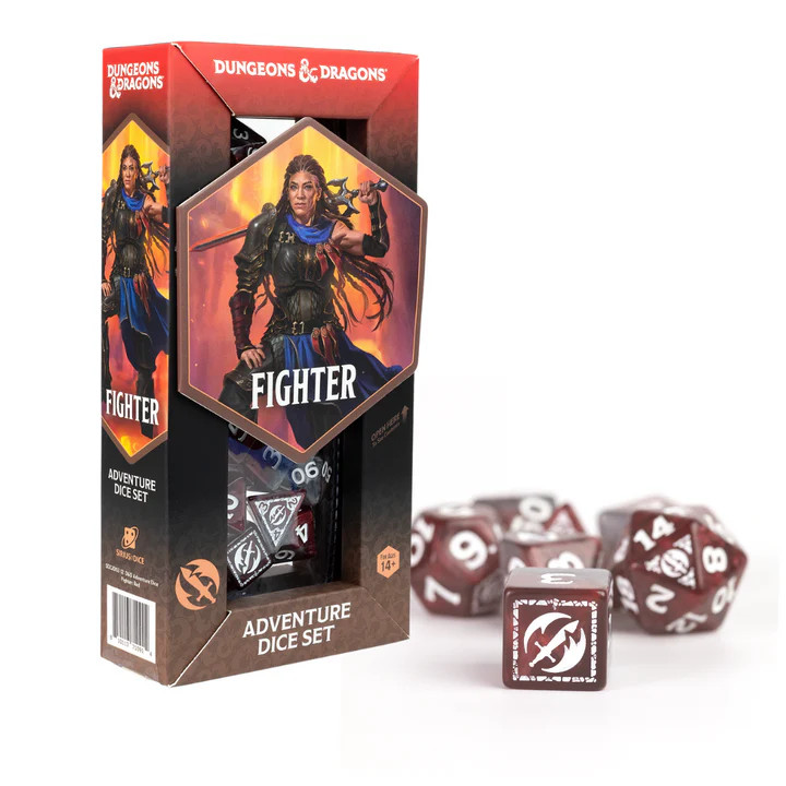 Sirius Dice: D&D Adventure Dice: Fighter Red Refresh
